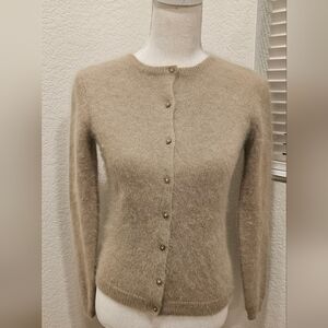 Lanvin Taupe Button-Up Cardigan